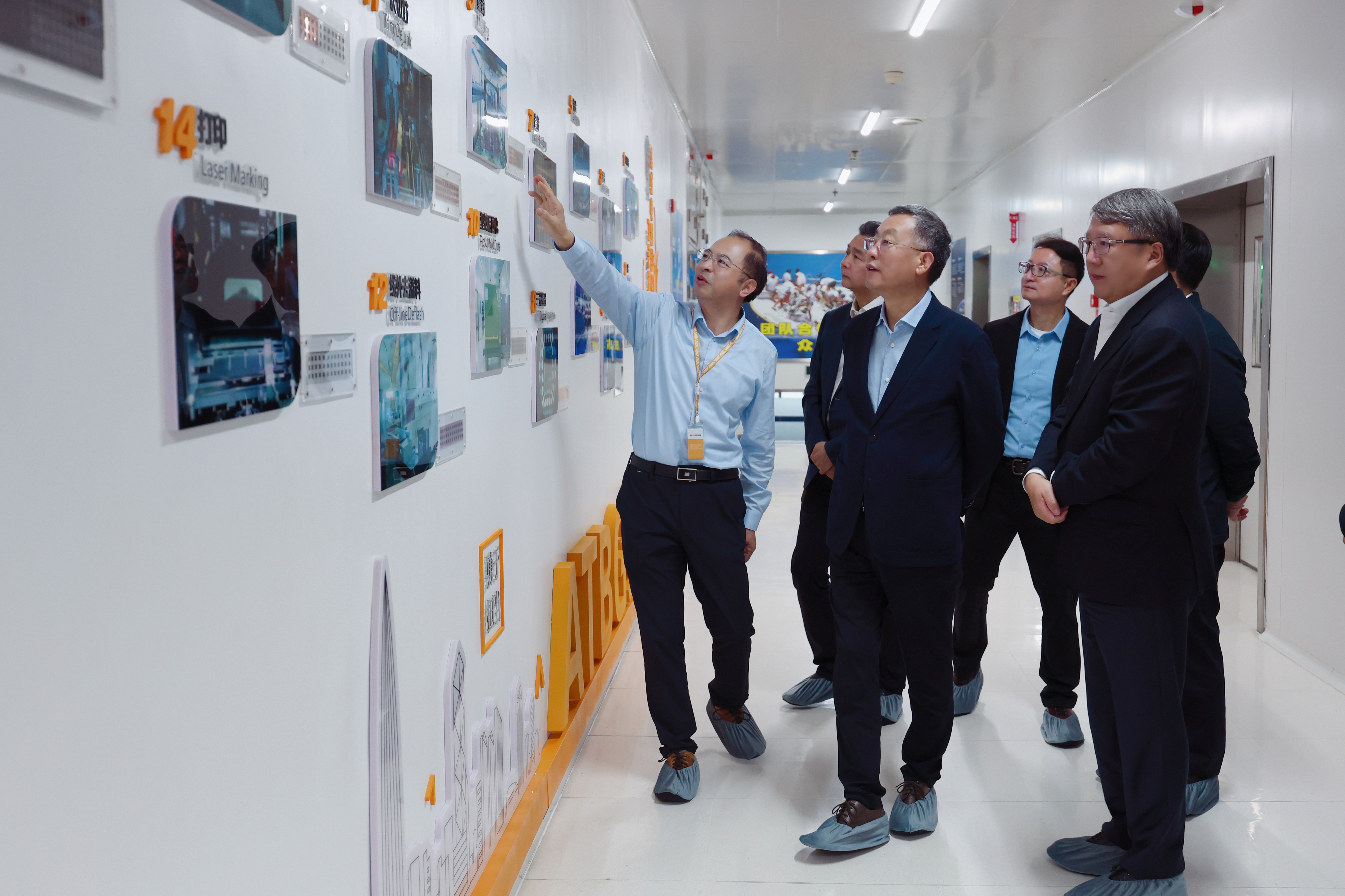 調研華潤微電子封測生產線 調研華潤微電子封測生產線